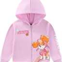 Paw Patrol Nickelodeon Skye Girls Zip Up Hoodie for Toddler and Big Kids, size 5