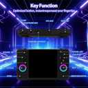 Upgraded XF40H Handheld Game Console, Retro Gaming Console Preloaded Classic Games with Multiple Emulators, 4.0 Inch 4K HD IPS Screen Open Source Linux System, Pocket Video Gaming (Black-128G)