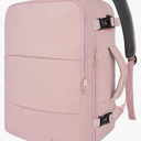 Taygeer Travel Backpack for Women, Carry On Backpack with USB Charging Port & Shoe Pouch, TSA 15.6inch Laptop Mochila Flight Approved, Nurse Bag Casual Daypack for Weekender Business Hiking, Pink XL
