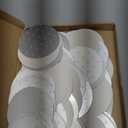 PATIKIL 110mm/4.33" Aluminum Foil Cap Liner, 200 Pack Resistant Tamper Induction Heat Sealer Sealing Liners for PE/HDPE Plastic Bottle Jar Lid