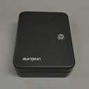 Uniclife 20 Position Key Cabinet with Key Lock Wall Mounted Black Security Storage Box Steel Key Organizer with Colorful Key Tag Labels Stickers and Hooks