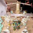 Havawish Easter Votive Candle Holders Set of 2, Bunny Candle Holder Rabbit Glass Square Votive Tealight Candles Holders Bulk for Easter Spring Table Centerpiece Decor Home Decoration