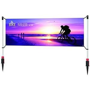 Outdoor Horizontal Banner Post Advertising Displays Marketing Size up to 3x10ft