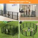 Dog Fence Outdoor Pens Outside,Portable Dog Play Pen 40" H 8 Panels Pet Playpen Exercise Pens for Puppys Small Medium Large Dogs RV Camping Yard Garden Indoor Wide Gate