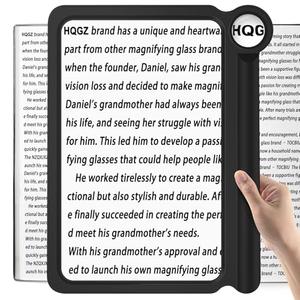 30X 6X Handheld Magnifying Glass, Large Magnifying Glass for Reading, Magnifier Sheet Lightweight Full Book Page Viewing Area, Perfect Magnifiers for Reading Small Prints and Low Vision Seniors