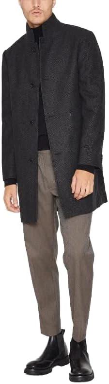 Club Monaco Men's Loukas Herringbone, Black Multi, 42