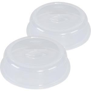 Nordic Ware BPA-free and Melamine Free Plastic Splatter Microwave Cover, 10-Inch (Set of 2), Clear
