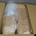 50-Pack 35oz Disposable Kraft Paper Bowlswith Lids and Forks, Large Meal Prep Containers To Go Food Prep Containers, Leakproof Paper Bowls Treat Soup Serving Bowl, Microwave Safe for Hot/Cold Food