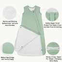 Yoofoss Rayon Made from Bamboo Baby Sleep Sack 12-18 Months 1.0 Tog Baby Wearable Blanket, Super Soft Infant Toddler Sleeping Sack 2-Way Zipper