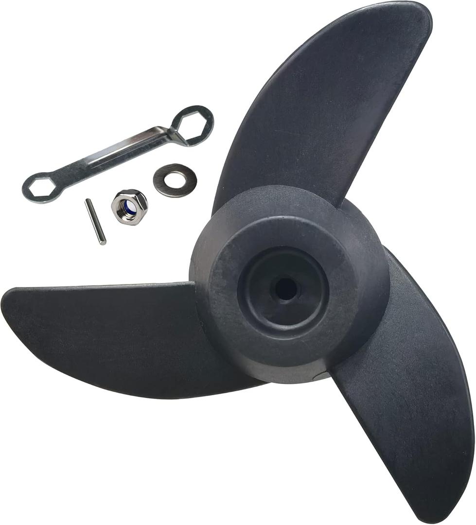 Replacement Trolling Motor Prop Trolling Motors Mount Accessories (3 Blade 50lb 55lb 62lb 86lb Thrust)