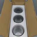 3 Pack Modern Style Glass Shade Replacement, Smoky Grey Cylinder Light Fixture Replacement Glass Globe or Glass Cover with 1-5/8-Inch Fitter for Chandelier Wall Sconce Pendant Light G0113