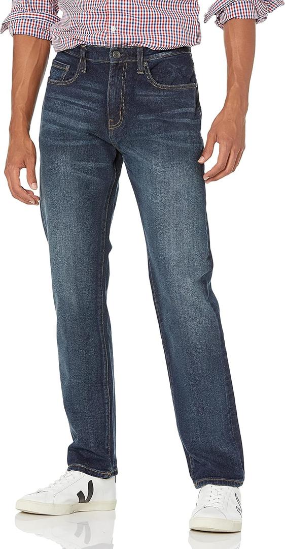 Amazon Essentials Mens Athletic-Fit Stretch Jeans - Discontinued Colors (36W x 33L, Dark Wash)