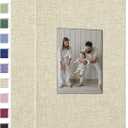 popotop Photo Album 4x6-200 Photos Photo Books with 200 Horizontal Pockets,Linen Cover Albums for Family Wedding Anniversary Baby Vacation Pictures (Beige)