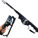 Portable Pocket Fishing Rod & Pole - Collapsible Telescopic Design, Ultra-Compact Foldable Fishing Gear for Travel/Hiking/Backpacking