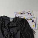 Shiny Deluxe Graduation Sets, Graduation Cap, Gown, Tassel, Sash, Ring, Diploma (Small, Black)