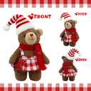 Wedding Gifts for Couple, Teddy Bear Set of 2 Plush Decor, Romantic Engagement Bridal Shower Gifts for Bride Groom