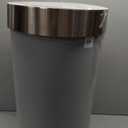 Umbra Vento Kitchen Trash Can with Open Top, Large 16-Gallon (62 L) Capacity, Grey