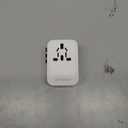 Universal Travel Adapter, International Travel Plug Adapter with 2 USB-C(PD 20W)  1 USB-A Ports, All in One Portable Adaptor, for USA, UK, EU, AU  224+ Countries (White) US