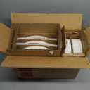 TheTerra Ceramic Dinnerware Sets for 4, 12 Pieces Porcelain Lightweight Plates and Bowls Sets, Scratch Resistant Dish Set, Oven & Microwave & Dishwasher Safe, Bright White