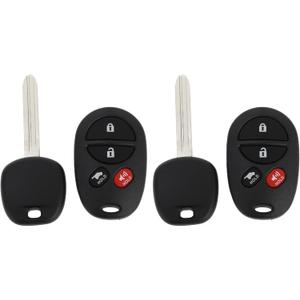 X AUTOHAUX 2 Set 315MHz GQ43VT20T Keyless Entry Remote Ignition Transponder Key Fob for Toyota Sienna 2004-2010 for Toyota Solara 2004-2008 67 Chip 2 Set