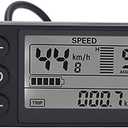 Electric LCD Display, S866 IP65 LCD Display, 24V 36V 48V Control Panel, Lightweight LCD Display Meter, for 22.2mm 0.9in Handlebars