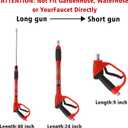 Tool Daily Deluxe Pressure Washer Gun, with Replacement Wand Extension, 5 Nozzle Tips, M22 Fitting, 40 Inch, 5000 PSI