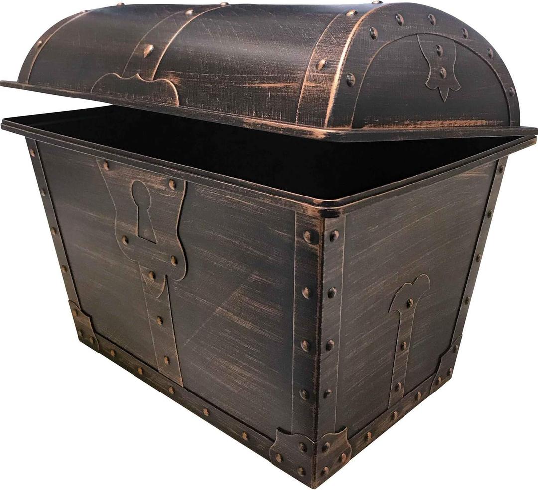 Teacher Created Resources Large Plastic Treasure Chest Classroom Rewards Pirate Party Goody Box (TCR8759) (Pack of 6)