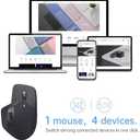 Rapoo MT760 Multi-Device Wireless Mouse, Bluetooth 5.0 and 2.4G Multi-Mode Connection, Up to 4 Devices, 11 Programmable Buttons, 4K DPI, 90 Days Battery Life, PC, Matte Black