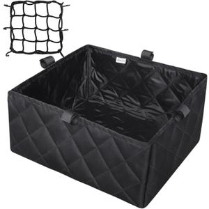 RAYMACE Bike Basket Liner & Cargo Net, Reusable Thickened Lining Bicycle Basket Accessory Fits Most Bikes and E-Bike Baskets