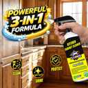 Kitchen Cabinet Cleaner, Wood Cabinet Degreaser & Furniture Cleaner, 2 Pack | 2-pack kitchen cabinet cleaner set with cleaning sponge for wood, painted and white cabinets; helps clean grease and grime.