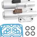 Dasbecan Transmission Dual Linear Solenoid with Gasket Compatible with 2002-2011 Honda CR-V/Accord/Element 2002-2006 Acura RSX TSX Replaces 28260-PRP-014 98990B GEGT7610-262 90428C