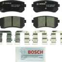 BOSCH BC1398 QuietCast Premium Ceramic Disc Brake Pad Set - Compatible with Select Hyundai Tucson; Kia Cadenza, Forte, Forte5, Sportage; REAR