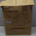 Baby Bath Seat for Babies 6 Months & up, Non-Slip Toddler Bath Seats for Babies Sitting Up, Safe Infant & Newborn Bathtub Chair with 4 Suction Cups & Soft Cushion for Shower,Gray