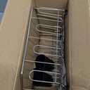 GSlife Small in Sink Dish Drying Rack - Stainless Steel Compact Dish Drainer for RV Kitchen Apartment Sink, Rust Resistant Inside Sink Rack, 12 Person Households, 11.6" W x 13.4" L, Silver