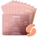 111SKIN Rose Gold Illuminating Eye Mask, Brightening & Hydrating Under Eye Patches for Dull, Dry Skin with Rose Extract, Colloidal Gold & Vitamin C, Improves the Appearance of Dark Circles, 8 Pairs