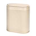 SYNCVIBE Bathroom Trash Can with Lid Automatic 2 Gallon Sensor Trash Bin, 7.5 Liter Smart Rubbish Bin, Motion Sensor Waterproof Bathroom Decor, Plastic Narrow Garbage Can for Bedroom, Office, Beige