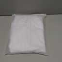 Men's Long Sleeve Button Down Shirts Wrinkle Free Business Untucked Stretch Dress Beach Casual Wedding Shirt (White, M)