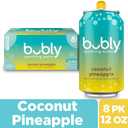 bubly Sparkling Water, Coconut Pineapple, Zero Sugar & Zero Calories, 12 Fl Oz Cans (Pack of 8) (EXP 08/10/26)