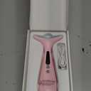 Facial and Neck Massager for Face, Neck - Skin Lifting & Firming - Wrinkle & Dark Circle Reducer - at Home Skin Care Face Sculpting Tool and Neck Massager - Sugar Pink (Single Head)