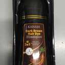 Dark Brown Hair Dye Shampoo 3 in 1, Hair Color Shampoo for Women and Men, Hair Dye to Cover Gray Hair, Herbal Ingredient Shampoos for Grey Hair Coverage 500ml (Dark Brown)