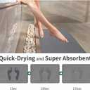 Extra Large Stone Bath Mat, Diatomaceous Earth Mat, 31.5"x19.7"
