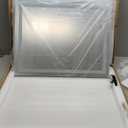 23x18 Inch Lighted Vanity Mirror, 3-Color Dimmable LED & Touch Control - Large Makeup Mirror for Dressing Room (Wall/Tabletop Mount) (White)