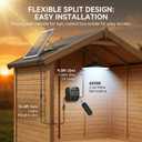Solar Shed Lights Indoor Outdoor, 3200LM Motion Sensor Pendant Light Daytime Available with Remote & Button Control, IP65 Waterproof 4 Lighting Modes for Barn Garage Gazebo Chicken Coop Shop - 1 Pack