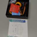 2-in-1 Dog Shock Collar & Dog Bark Collar - Smart Anti Barking Dog Training Collar with 5 Adjustable Sensitivity & 3300FT Remote for All Breeds IP67 Waterproof Rechargeable E-Collar (Orange)