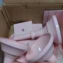 Set of 8 Pink Cake Stands Donut Holder Round Metal Dessert Display Risers Cupcake Stand Serving Platter for Weddings Birthday Baby Showers Anniversary Party