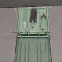 Bottle Brush Set -Baby Travel Essential-6 in 1 Bottle Cleaner Kit with Silicone Bottle Brush,Nipple Cleaner Brush,Straw Brush,Soap Dispenser,Storage Box,Bottle Drying Rack for Home and Travel(Green)