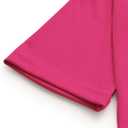 SweatyRocks Women's 3/4 Sleeve Mock Neck Basic Loose T-Shirt Elegant Top