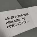 Robelle 15 ft Professional Platinum Pool Cover for Above Ground Pools | Silver Winter Pool Cover, 4 ft Overlap (19ft Cover Size), Solid 12 x 12 Scrim, 3.7 oz/yd2, Style: 3315-4A