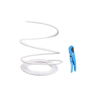 16ft Long 20mm Diameter Flexible Pipe PVC Tubing - Bendable Pipe Stem for Artificial Flowers Stem, Balloon Arches, Floral Wedding Decor, DIY Crafts, Cosplay Props (White (16ft+1PCS Tubing Scissor))