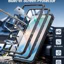 FNTCASE for Samsung Galaxy S26+ Plus Case: with Kickstand | 2 Front Frames | Built-in Screen Protector Military Grade Drop Proof Protection Rugged Protective Phone Case for S26 Plus 6.7 Inch Black